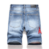 Amiri Logo Denim Shorts #2018